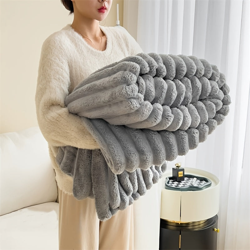 Ultra-Soft Double Luxurious Sofa Blanket