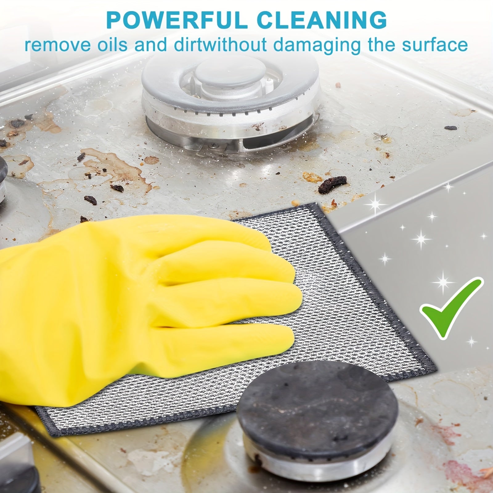 10/20/30pcs Magic Steel Cleaning Pads - Multi-Purpose, Reusable, Non-Stick, Rust Removal, Safe for All Surfaces