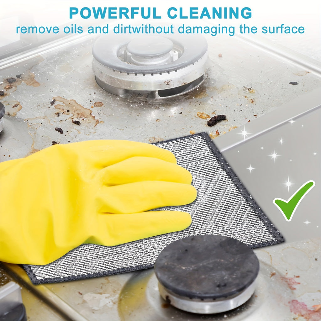 10/20/30pcs Magic Steel Cleaning Pads - Multi-Purpose, Reusable, Non-Stick, Rust Removal, Safe for All Surfaces
