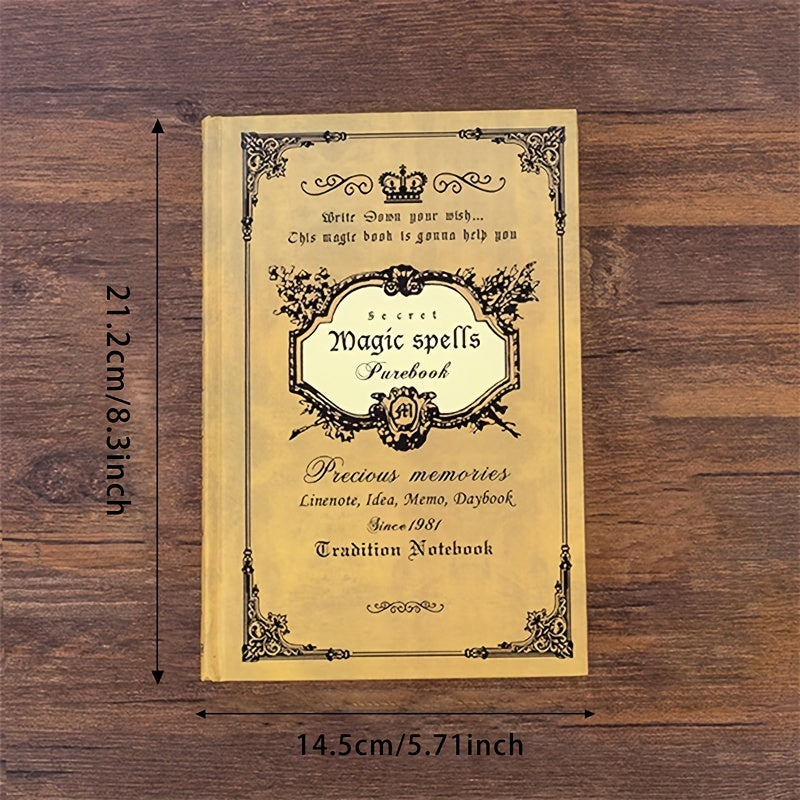 [Magic Spells Notebook] 160/320 Pages A5 Magic Spells Notebook - Thick Art Paper Hardcover - English - Perfect for School, Office, Home