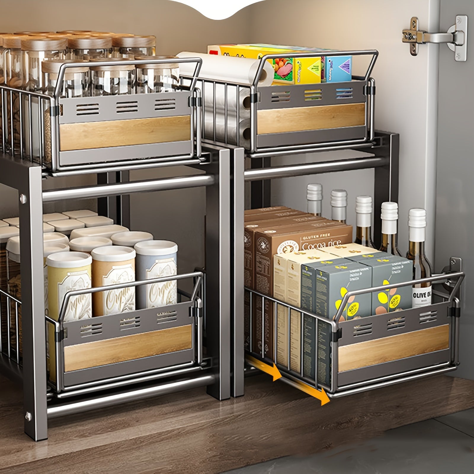 2 Tier Basket Drawer Organizer