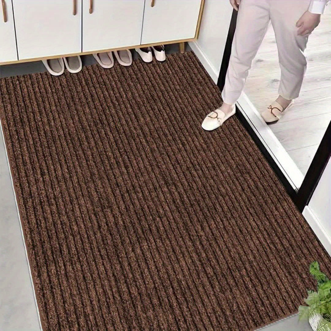 Entryway Mat, Dog Door Mat Indoor Door Mat for Entrance, Non Slip Absorbent Low Profile Front Doormat, Rubber Backing Indoor Outdoor Entrance, Trapping Welcome Mats, Dog Door Mat for Muddy Paws Absorbs Moisture, Washable Mat, Quick Dry mat