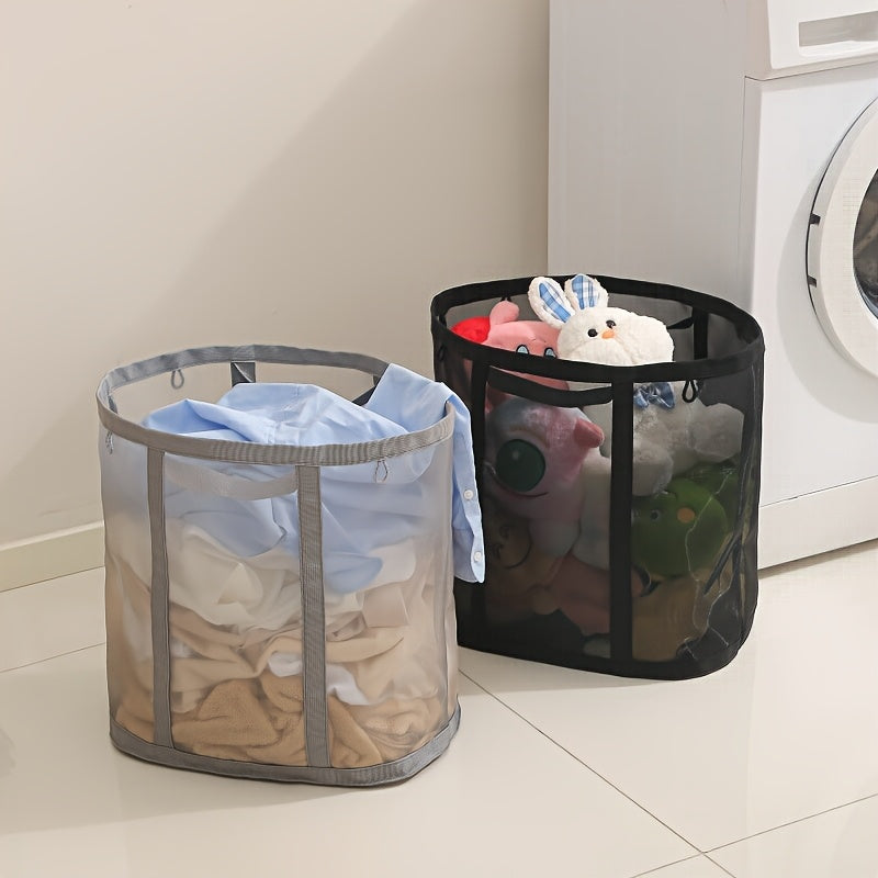 [Folding Laundry Basket] 1 Folding Laundry Basket | Portable Dirty Clothes Storage Bag with Handle, Suitable for Bedroom, Laundry Room, Bathroom, Toys and Sundries, Festival Gifts, Mother's Day Gifts