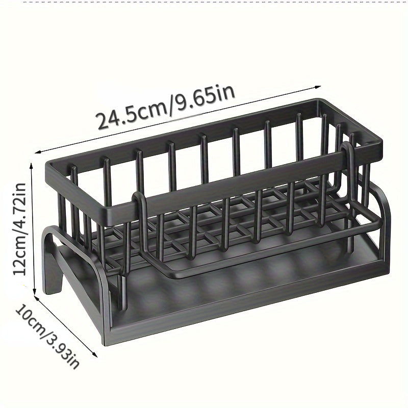 Multifunctional Plastic Kitchen & Bathroom Sink Caddy Organizer Set – Faucet Hanging Storage Rack for Dish Cloth, Sponges, Brushes – Durable, Easy-Clean Holder for Home Organization and Space Saving