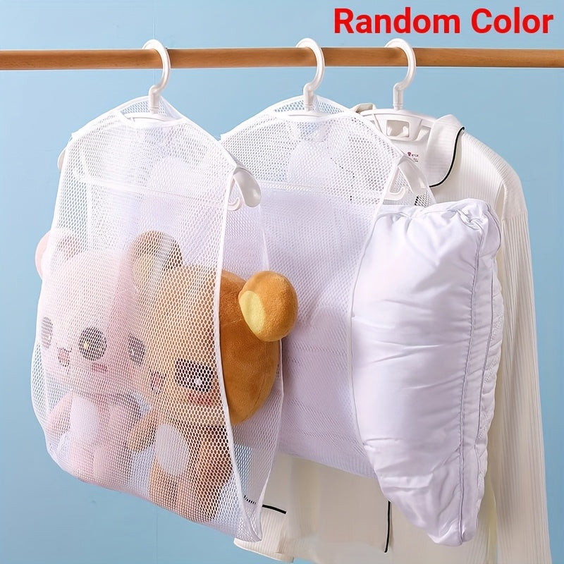 1/2pcs Multi-Functional Laundry Drying Net for Pillows And Toys, Fabric Care, Space-Saving And Organizing Mesh Bag