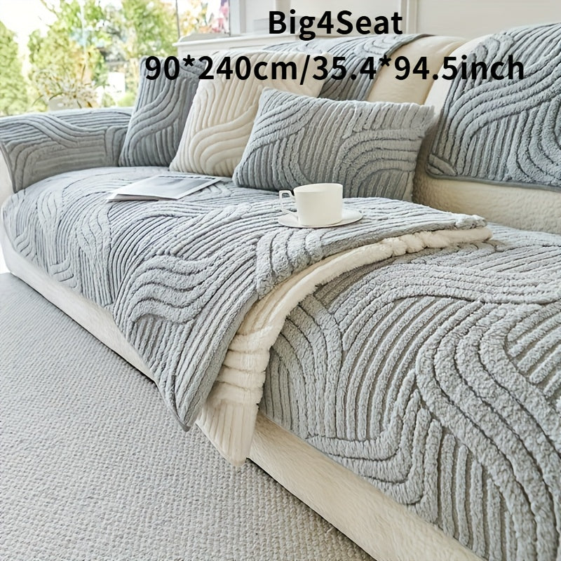 Luxurious Plush Non-Slip Sofa Mat