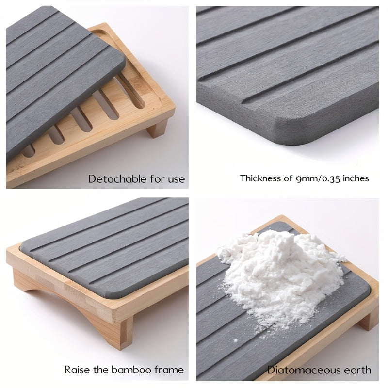 Bamboo Diatomaceous Earth Absorbent Mat