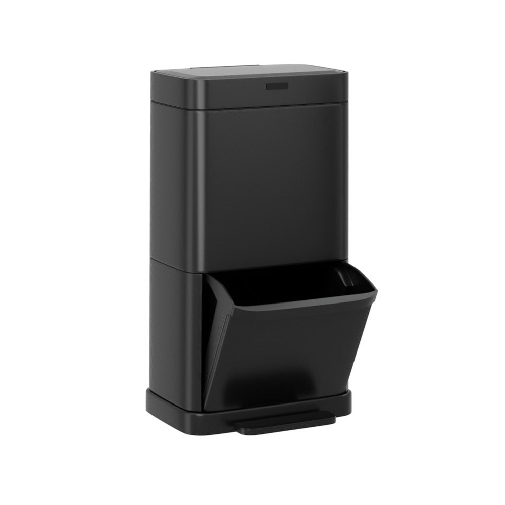Devanti 70L Motion Sensor Bin Pedal Bins Rubbish Automatic Trash Can Black