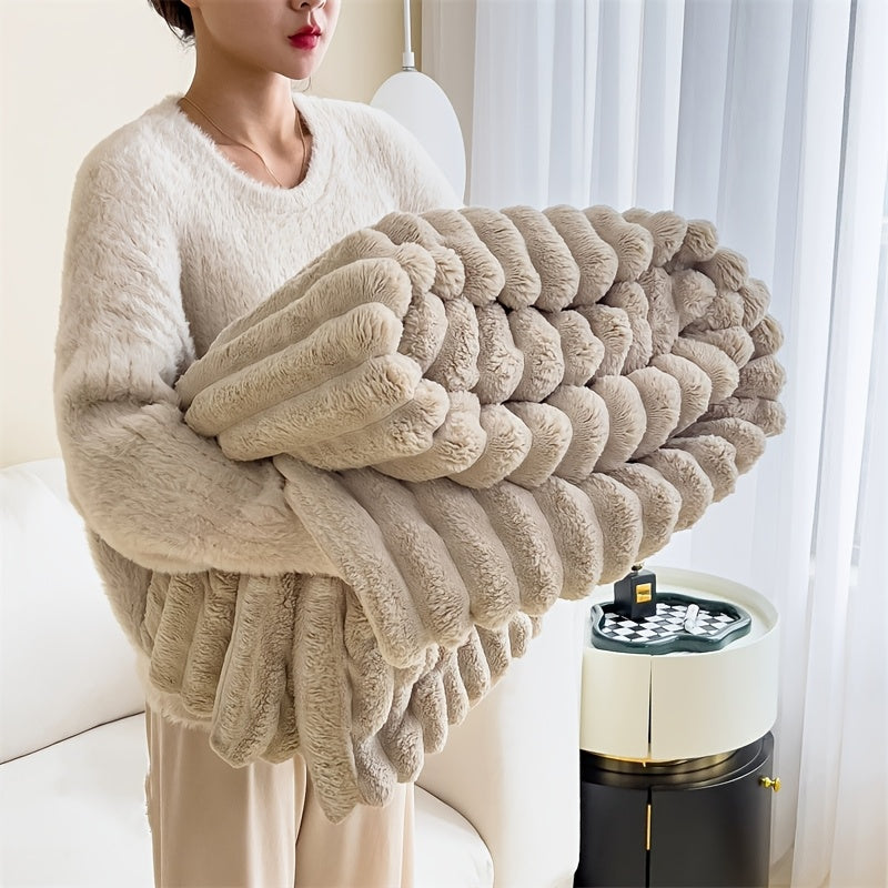 Ultra-Soft Double Luxurious Sofa Blanket