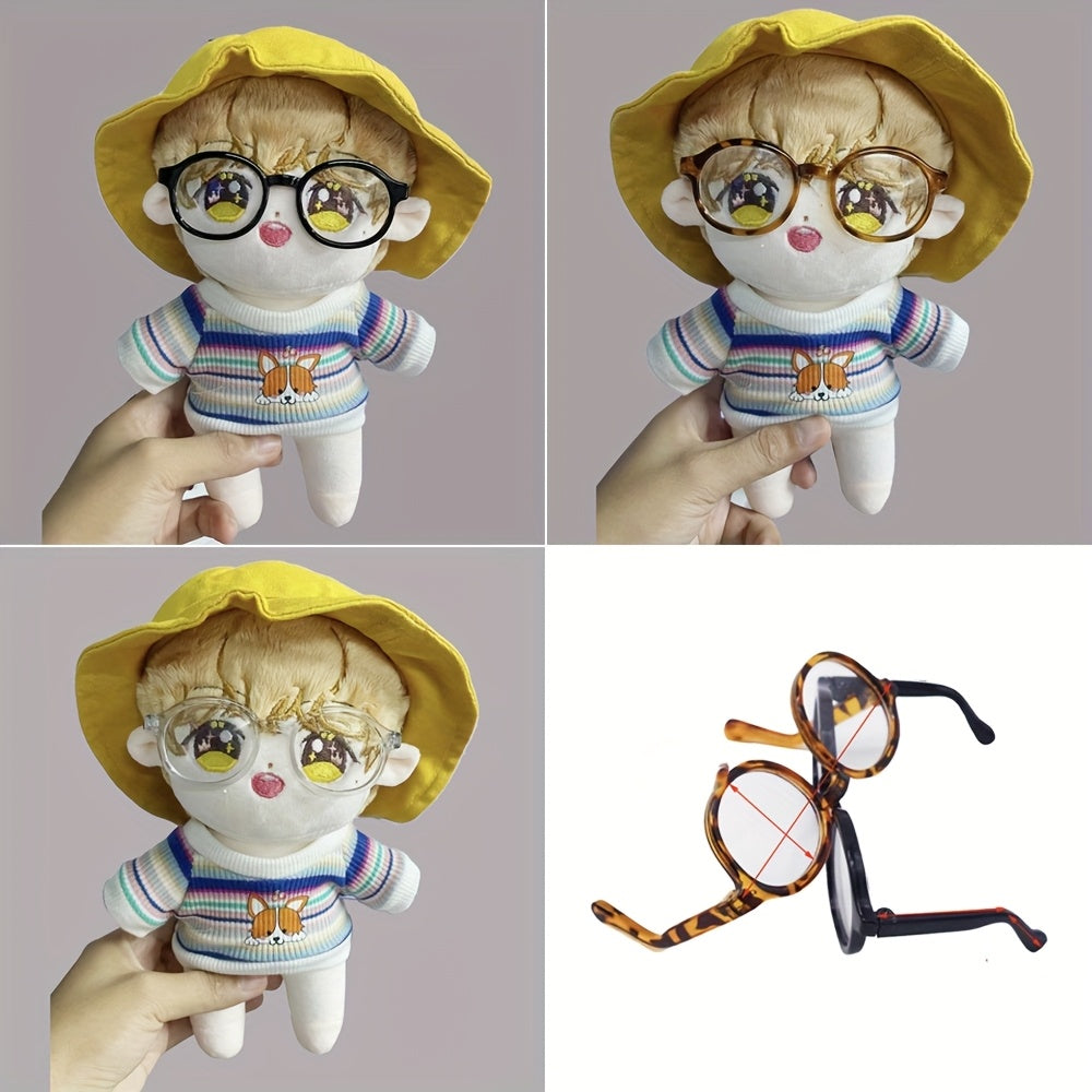 Multi-color plastic glasses for doll