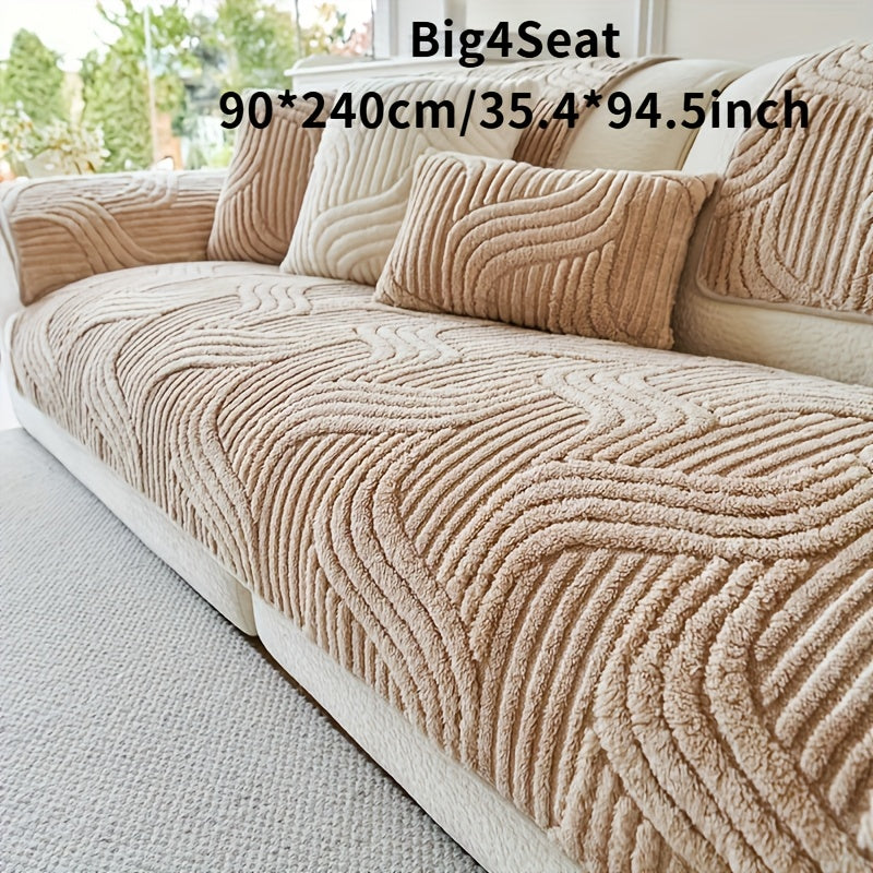 Luxurious Plush Non-Slip Sofa Mat