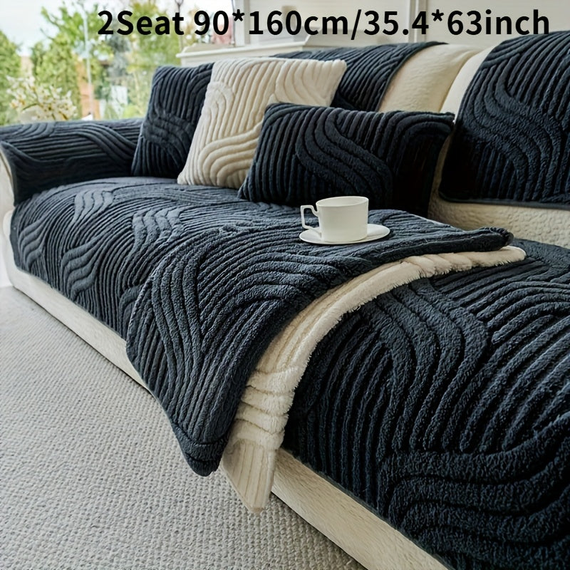 Luxurious Plush Non-Slip Sofa Mat