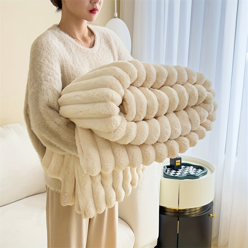 Ultra-Soft Double Luxurious Sofa Blanket