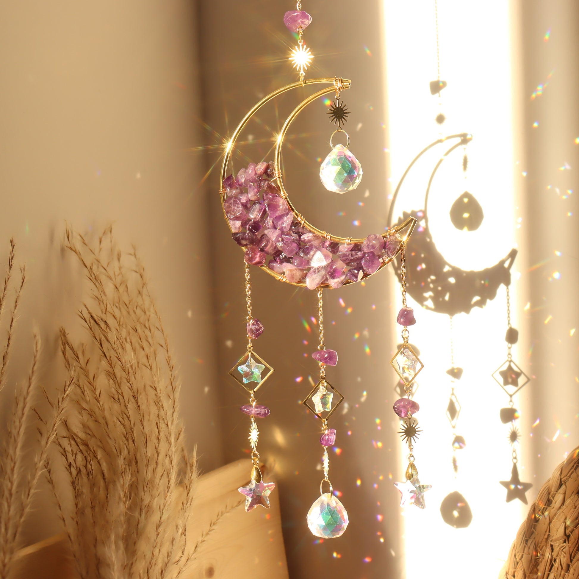 1/7pcs Natural Gravel Hourglass Moon Amethyst Powder Crystal Collection: Green Dongling Egg White Obsidian, Yellow Crystal, Sea Blue Gem