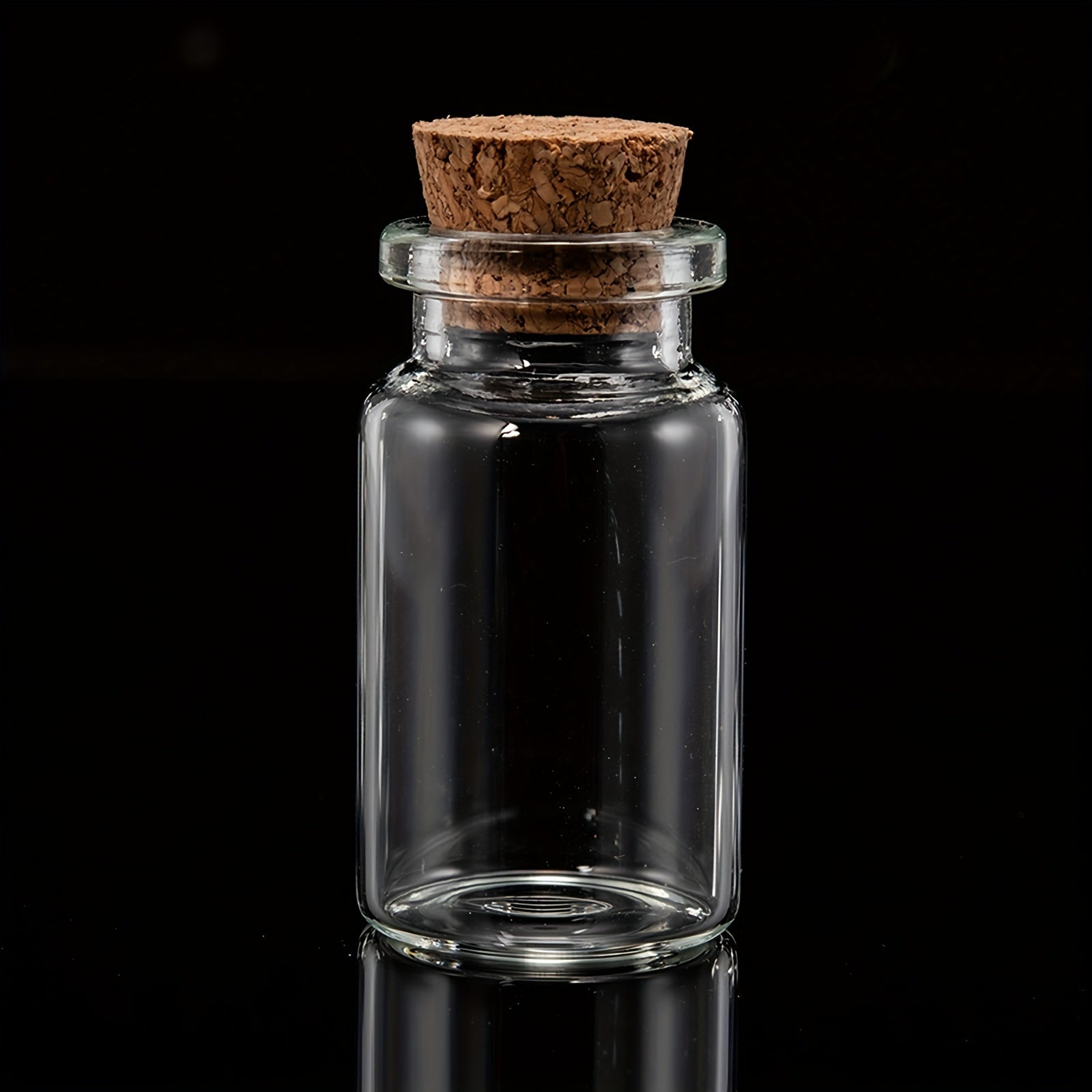 10pcs Clear Glass Jars with Cork Stoppers - Round Classic Design PVC-Free Hand Wash Only for Wedding Favors, Holiday Decor, Home Storage & Craft Projects, Party Accessories | Classic Glass Jars | Given The Product Details And The Guidelines Provided, Thes