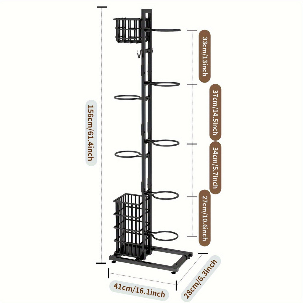 Hat Racks Ball Storage Rack Multi-Layer Basketball Organizer Rack