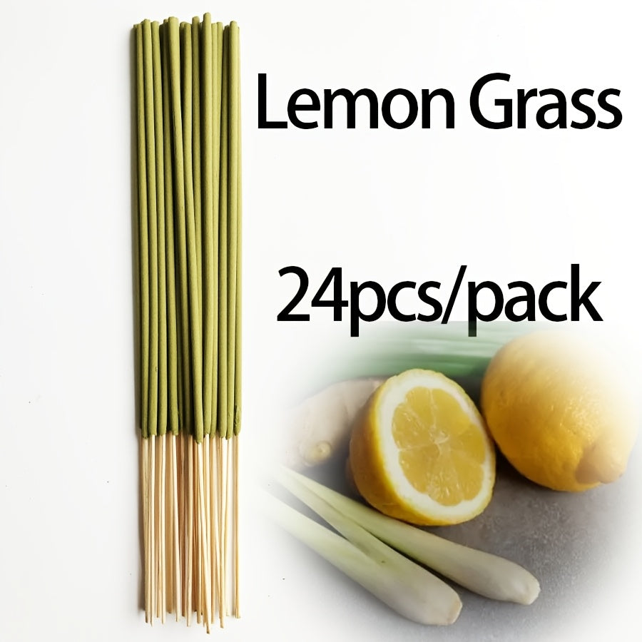 11 Styles of Clean, Low-Powder 22cm Flower and Wooden Handmade Bamboo Sticks Incense, Optional with Jasmine Mint White Sage Rose Lavender Sandalwood Lemongrass Dragon Blood Flower Frankincense Cherry Blossom Vanilla Mixed Scents, Suitable for Home Hotel O