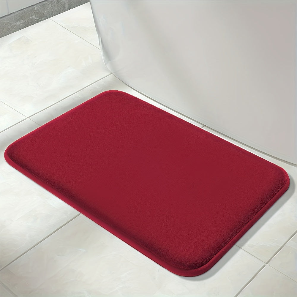 1pc Soft Floor Mat, Absorbent & Quick-drying Kitchen Floor Carpet, Non-slip Entry Doorway Floor Rug, Comfortable Memory Foam Cushioned Bathroom Foot Pad, For Bathroom Bedroom Kitchen Living Room Corrido, Ideal Living Room Supplies, Home Decoration