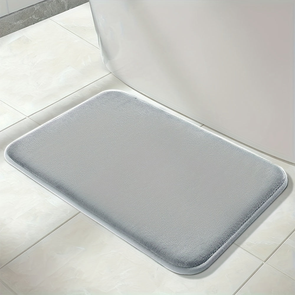 1pc Soft Floor Mat, Absorbent & Quick-drying Kitchen Floor Carpet, Non-slip Entry Doorway Floor Rug, Comfortable Memory Foam Cushioned Bathroom Foot Pad, For Bathroom Bedroom Kitchen Living Room Corrido, Ideal Living Room Supplies, Home Decoration