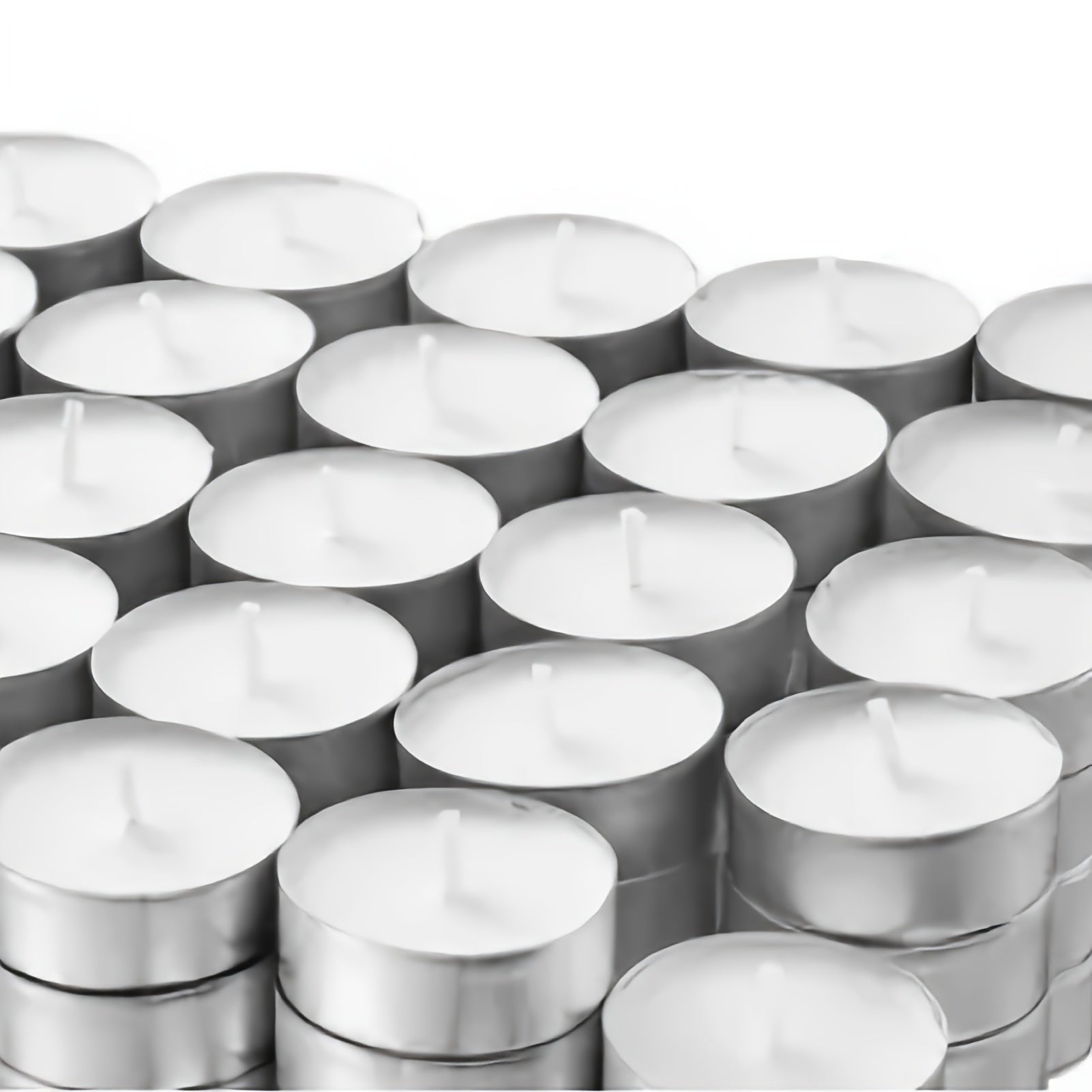 100pcs Unscented White Tea Wax Candles - Smokeless, Long-Lasting 3-4 Hour Burn Time for Weddings, Halloween, Christmas, Cafes, Birthdays & Hotels, Best for Christmas, Perfect for Thanksgiving