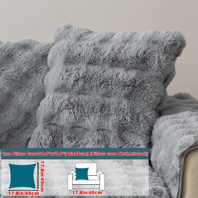 1pc Cozy Rabbit Plush Sofa Cover - Winter Warm, Thick, Soft, Non-Slip, Protective Furniture Protector for Bedroom, Office, Living Room Home Decor - Pet Favorite, Easy to Install, Machine Washable, Durable, and Stylish