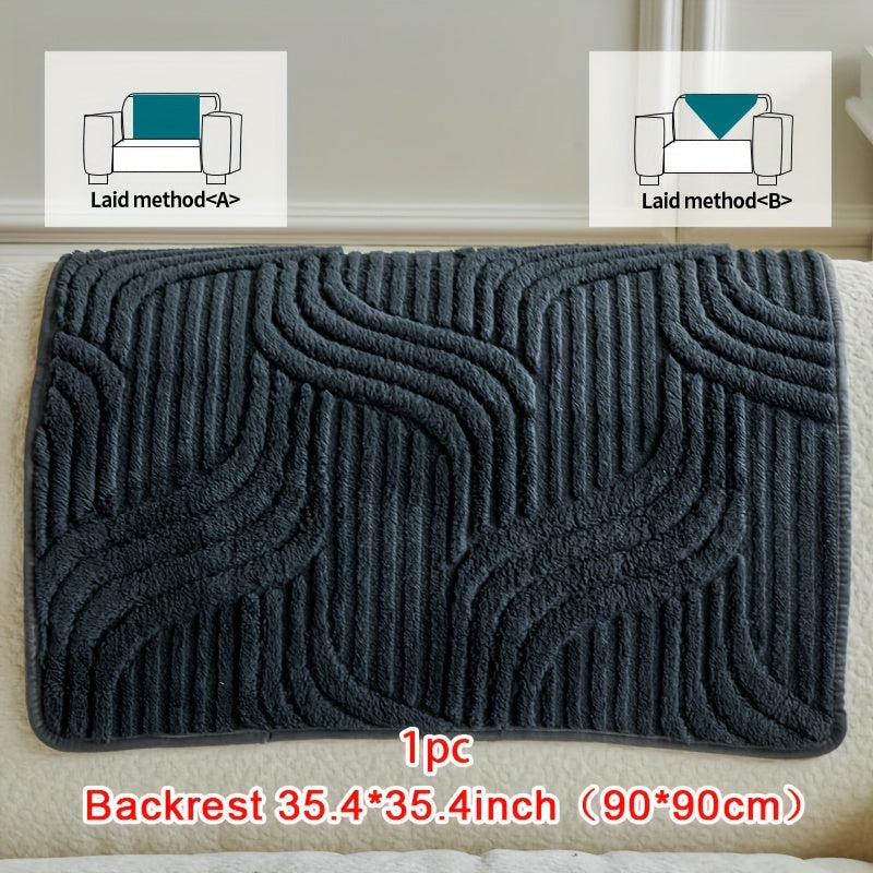 Plush Non-Slip Sofa Cover