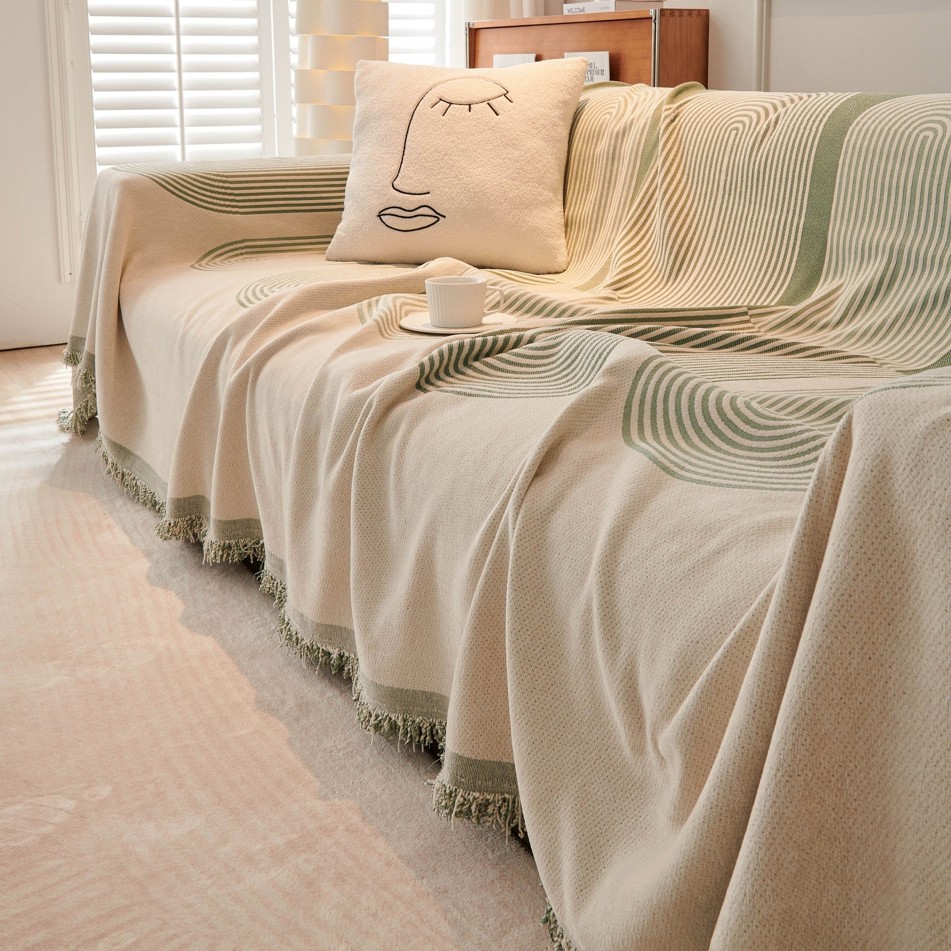 Bohemian Style Chenille Sofa Throw Covers