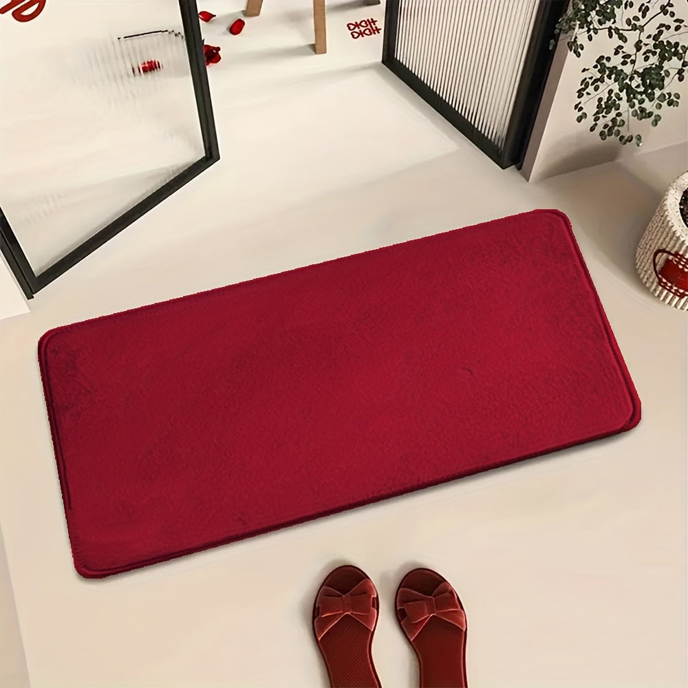 1pc Soft Floor Mat, Absorbent & Quick-drying Kitchen Floor Carpet, Non-slip Entry Doorway Floor Rug, Comfortable Memory Foam Cushioned Bathroom Foot Pad, For Bathroom Bedroom Kitchen Living Room Corrido, Ideal Living Room Supplies, Home Decoration