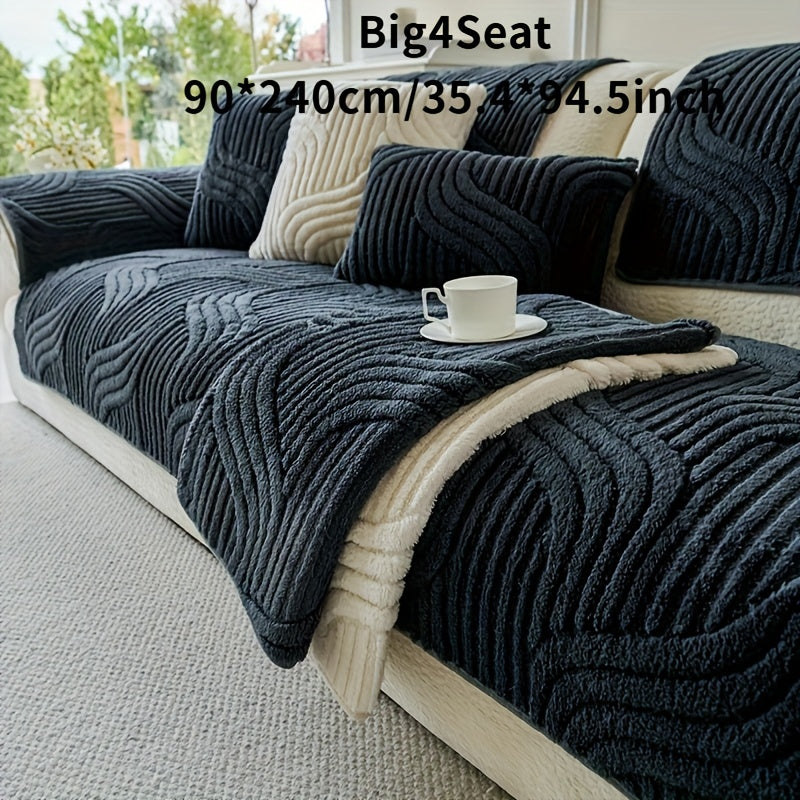 Luxurious Plush Non-Slip Sofa Mat