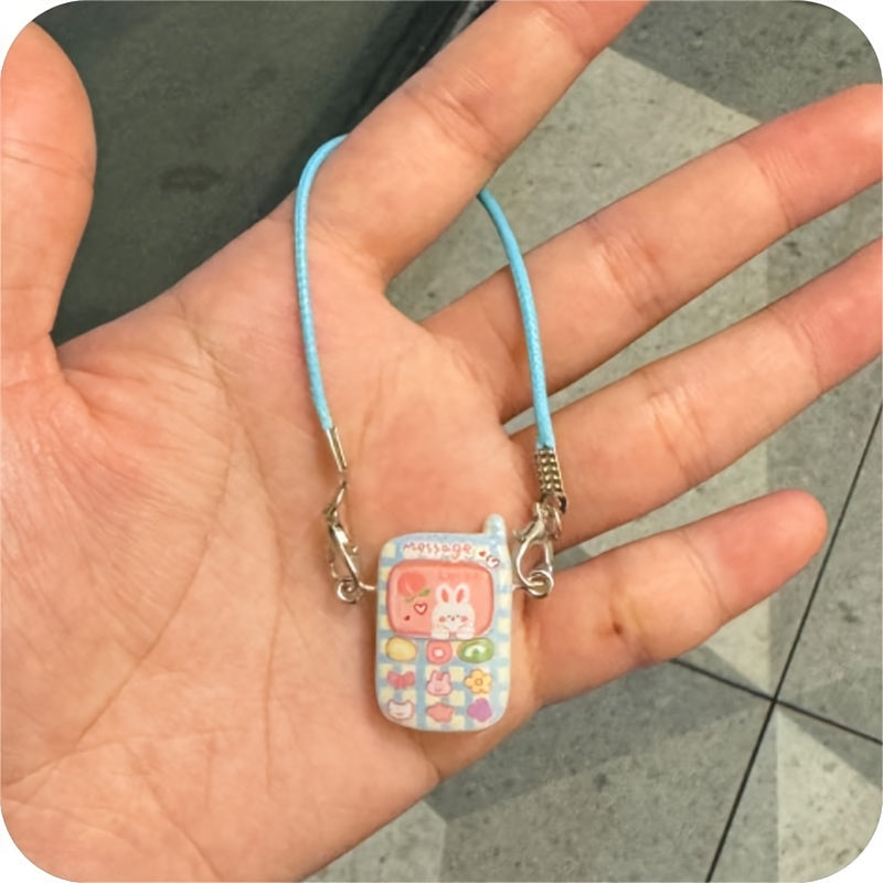 Cute Colorful Cartoon Animal Mobile Phone keychain Creative Funny Pendant Bag Hanging Accessories Gift