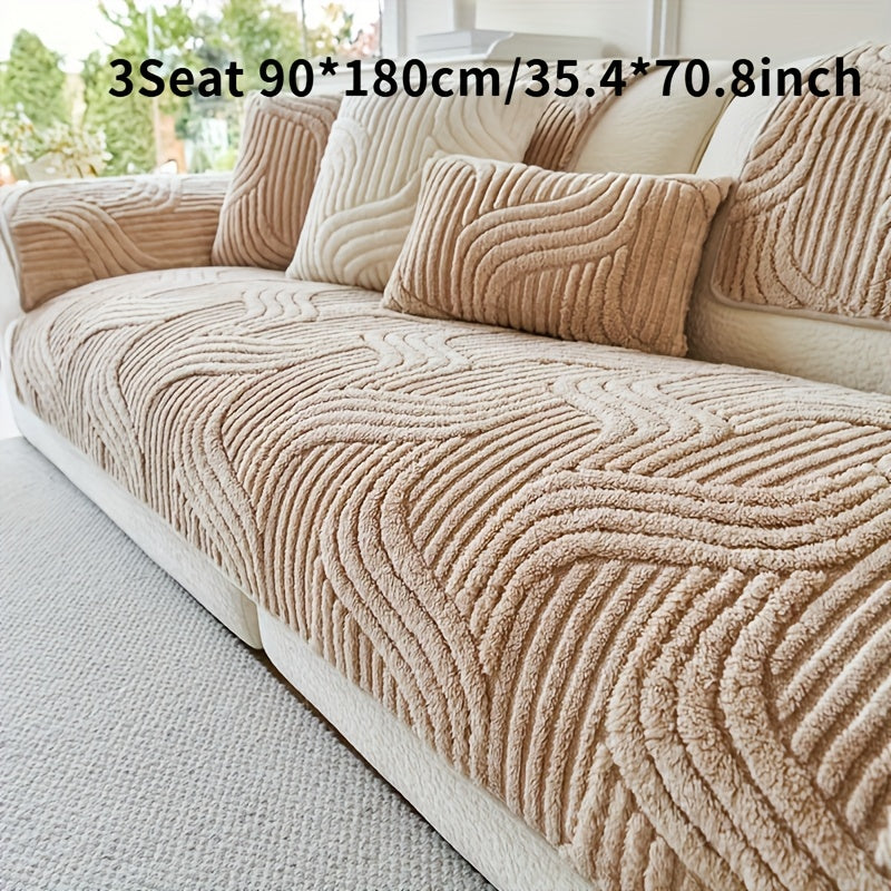 Luxurious Plush Non-Slip Sofa Mat