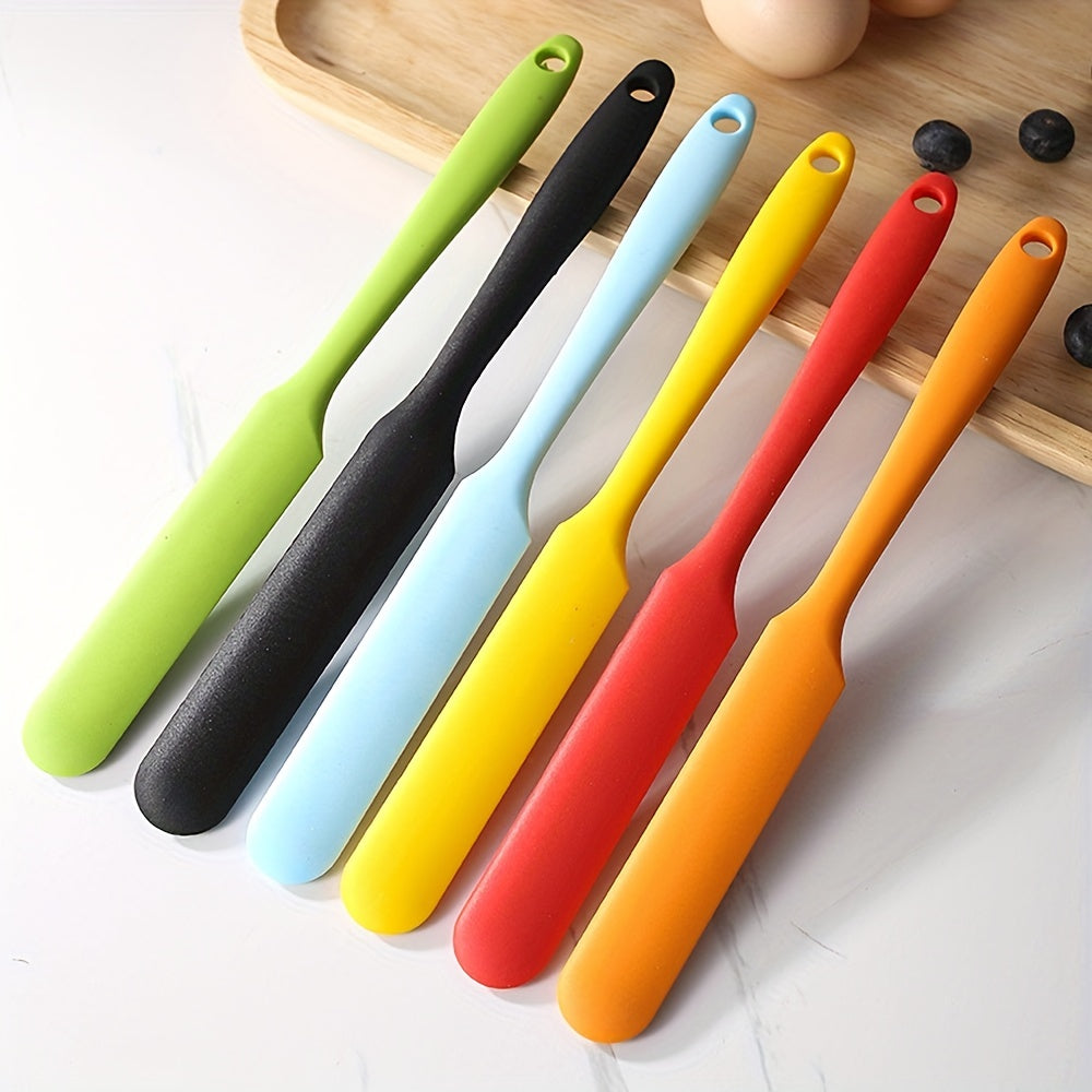 1pc, Silicone Jar Spatula, Non-Stick Icing Spatula, Food Grade Silicone, Heat Resistant, Baking Tools, Kitchen Gadgets, Kitchen Accessories