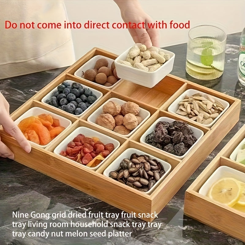 9-Box Grid Dry Fruit Platter