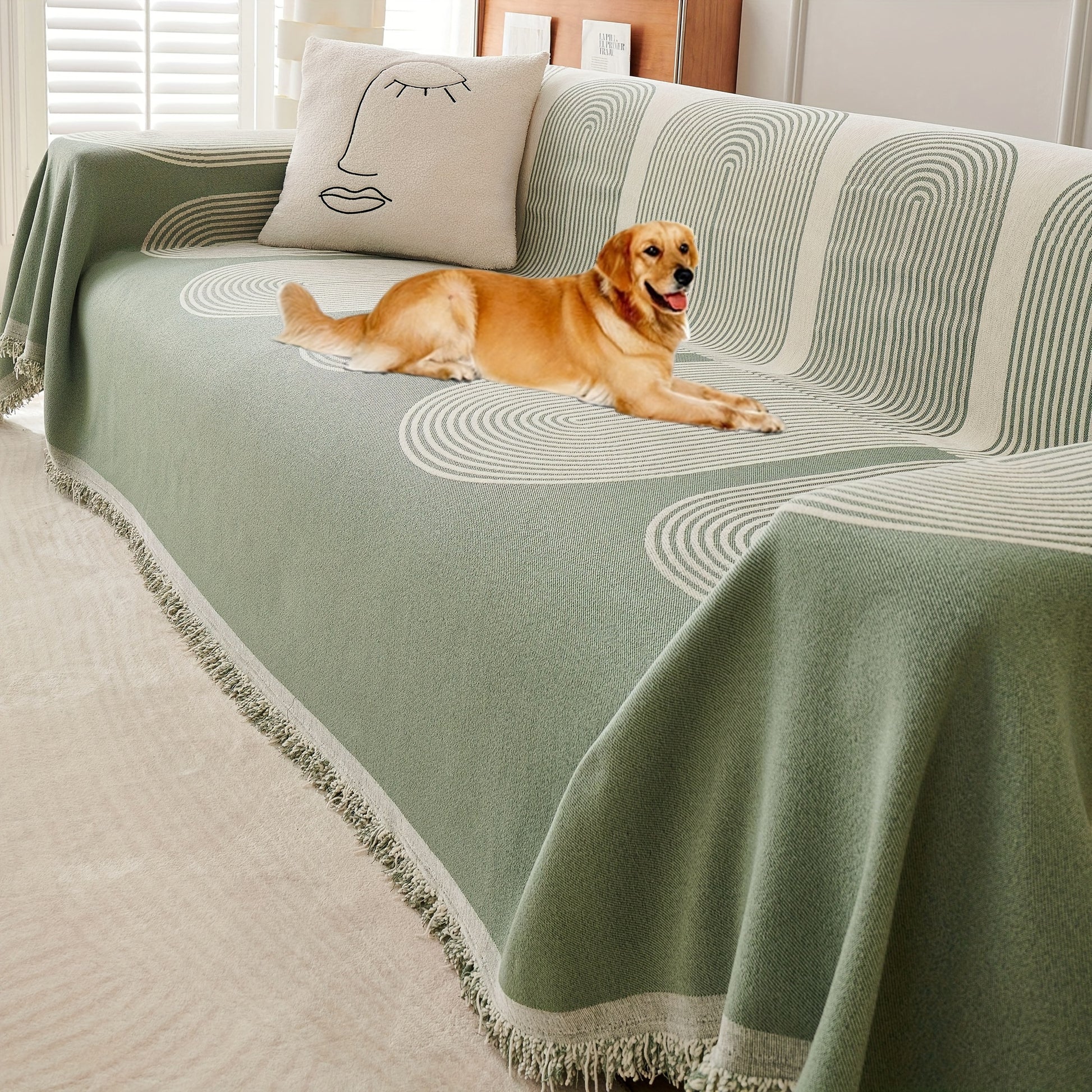 Bohemian Style Chenille Sofa Throw Covers