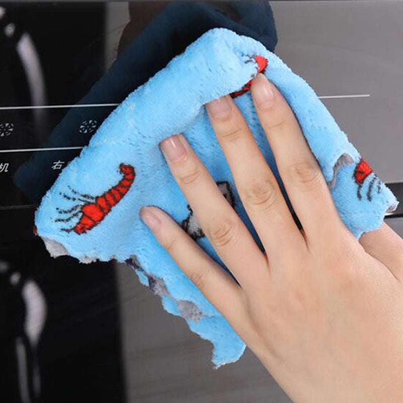[Super Absorbent] Reusable Dish Cellulose Sponge Cloths | 5pcs/10pcs/15pcs/30pcs | Cellulose/Coral Fleece | Super Absorbent, Washable, Fast Drying | Kitchen/Dish Cleaning