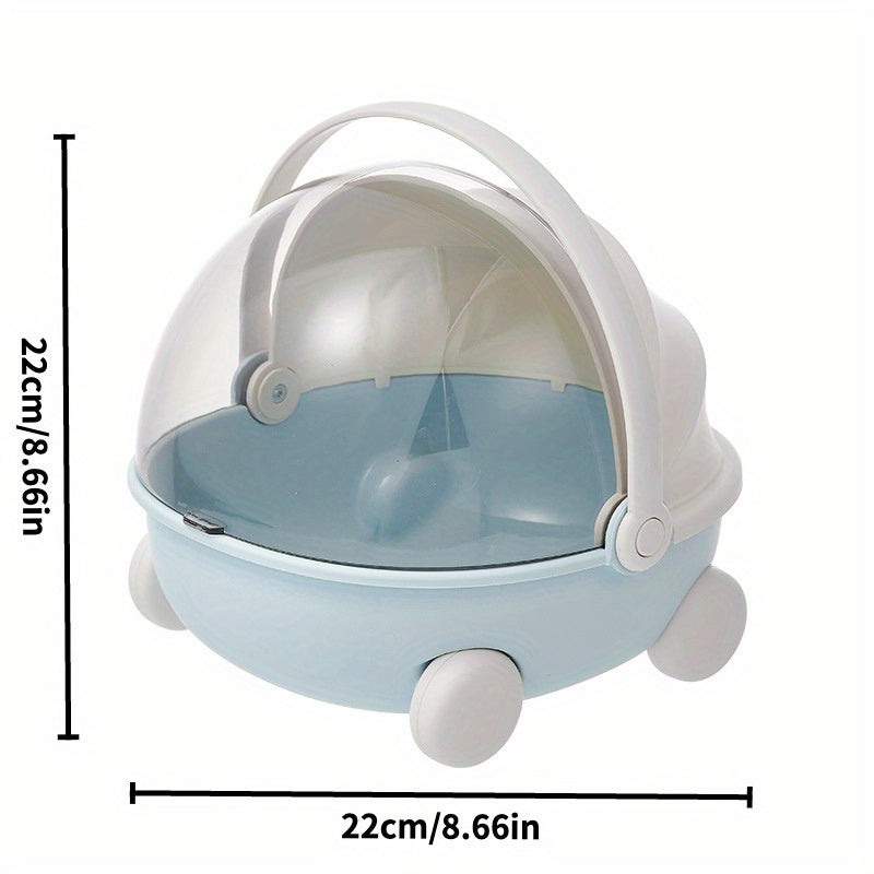 Portable Circular Carry Cradle - Labubu-Compatible Breathable Mesh Sleep Pod with High Quality Design & Shoulder Strap for Collectible Dolls, Action Figures, Travel, Home Storage, Collectible Storage