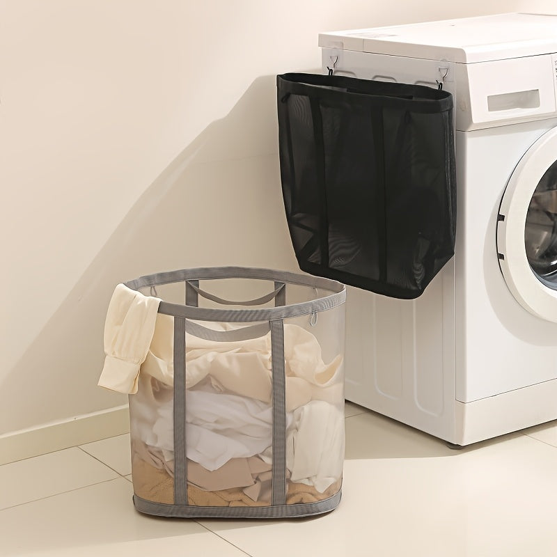 [Folding Laundry Basket] 1 Folding Laundry Basket | Portable Dirty Clothes Storage Bag with Handle, Suitable for Bedroom, Laundry Room, Bathroom, Toys and Sundries, Festival Gifts, Mother's Day Gifts