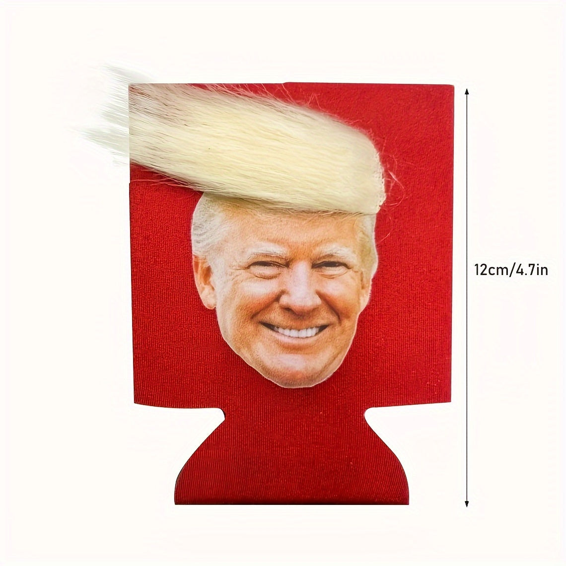 1pc Trump-Themed Holiday Decor - Polyester Can & Cup Cover for Halloween, Christmas & More - No Power Needed