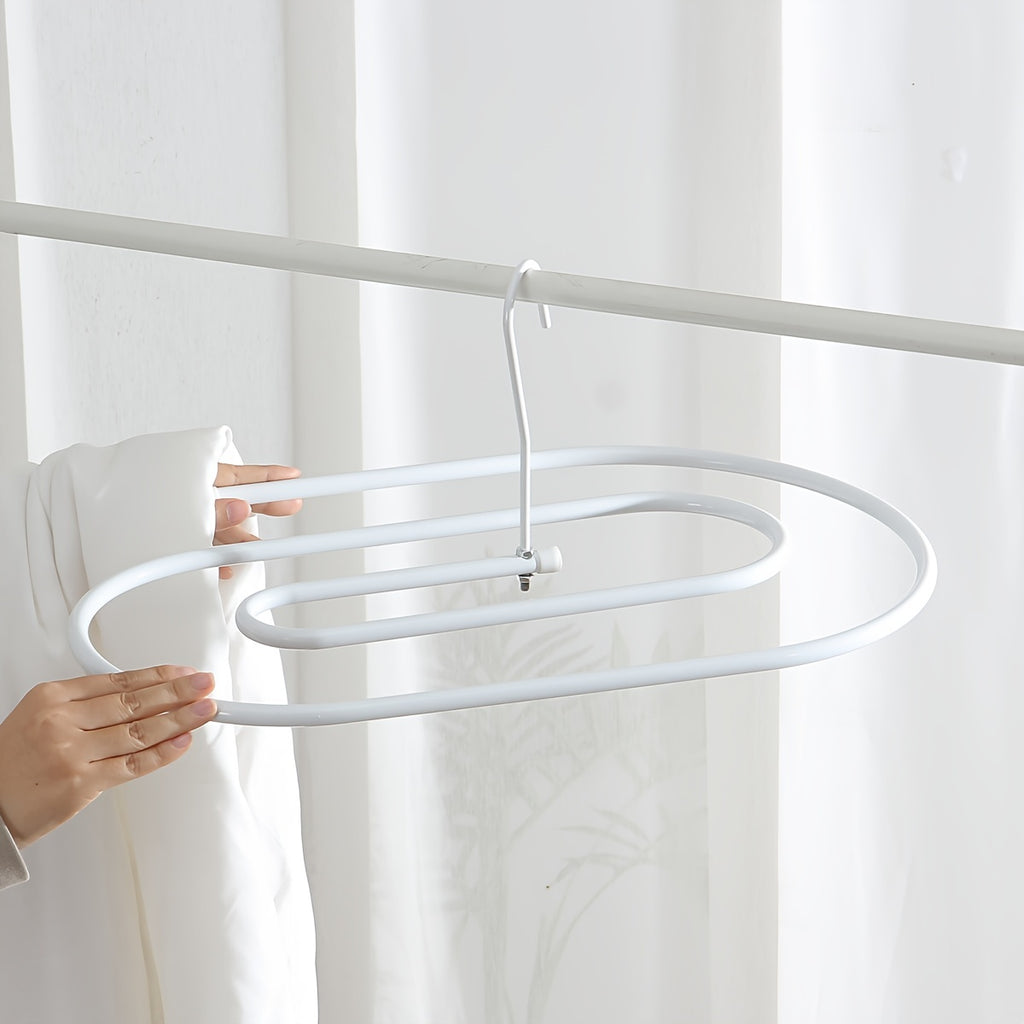 [Rotating Metal Drying Rack] 360-Degree Rotating Spiral Home Drying Rack - Metal Hanger for Quilts and Bed Sheets - Easy Installation, Bedroom Organizers And Storage
