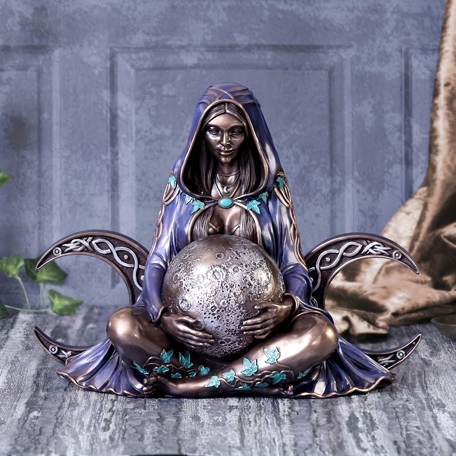 1pc Exquisite Mother Earth Gaia Goddess Figurine Statue - Resin Classic Sculpture for Pagan Wiccan Home Decor, Women Gift, Zen Decor, Universal Holidays - Handcrafted Artistic Ornament for Various Room Types