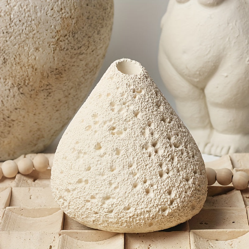 Crystal-Enhanced Cement Incense Burner with Sage & Palo Santo