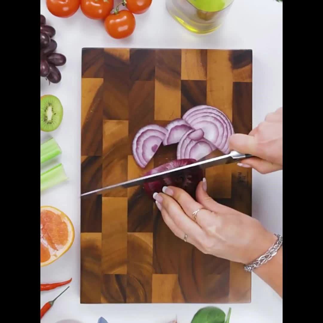 1pc Premium Acacia Wood Cutting Board - Double-Sided, Durable & Hygienic Kitchen Essential for Meat, Cheese, Bread, Vegetables & Fruits - Rustic Design with Natural Wood Grain, Perfect for Home & Professional Use, Food Preparation | Stylish Chopping Board