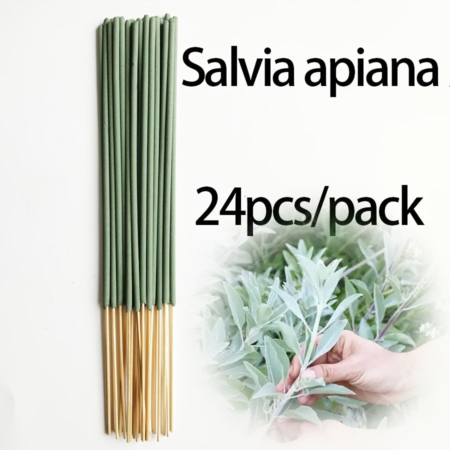 11 Styles of Clean, Low-Powder 22cm Flower and Wooden Handmade Bamboo Sticks Incense, Optional with Jasmine Mint White Sage Rose Lavender Sandalwood Lemongrass Dragon Blood Flower Frankincense Cherry Blossom Vanilla Mixed Scents, Suitable for Home Hotel O