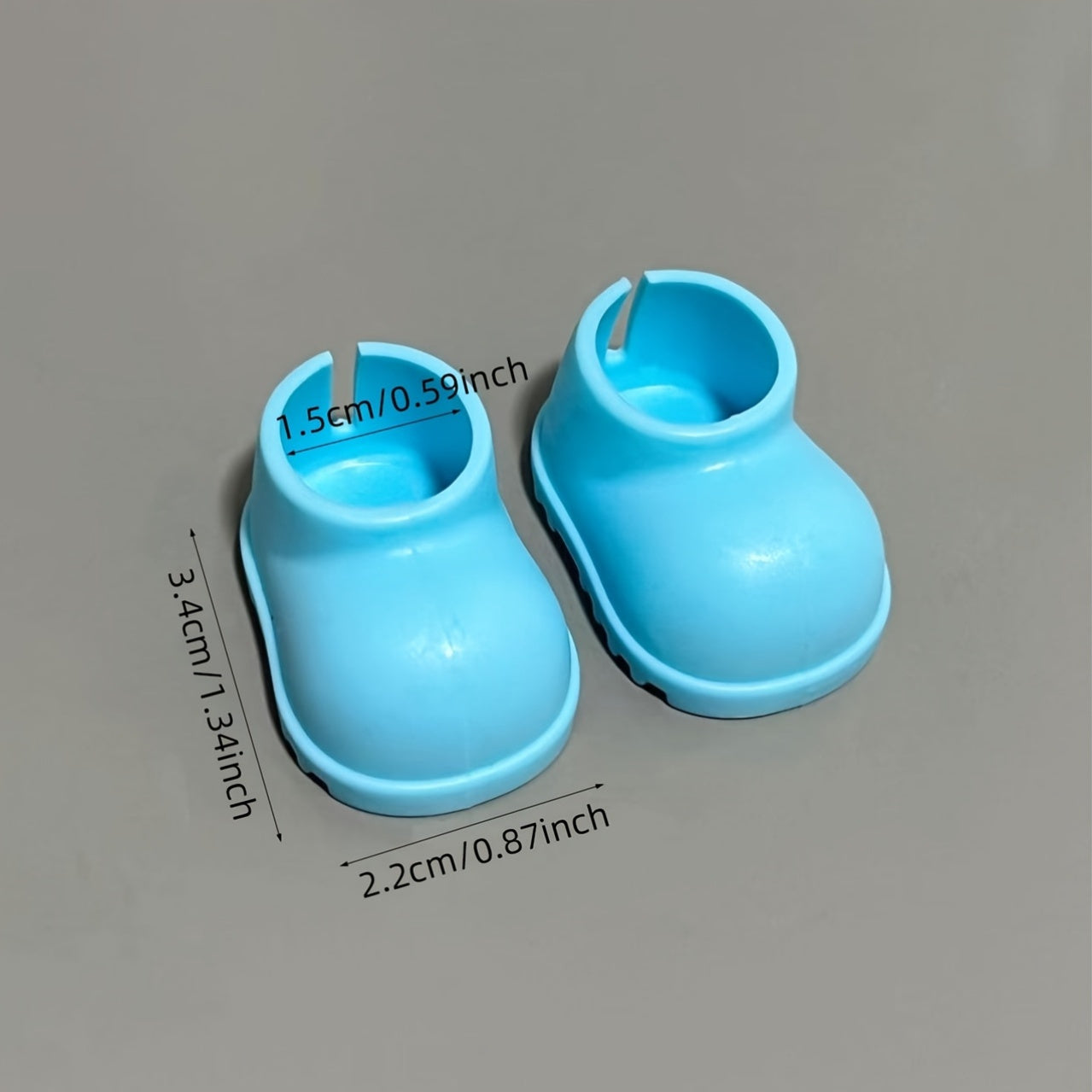 1 Pair of 1.3 Inch Doll Shoes, Perfectly Fits 6.69 Inch LA-BUBU, Suitable for 6-8 Inch Dolls, Ideal Props for Dressing Up Beloved Dolls, Birthday Gift, Holiday Present