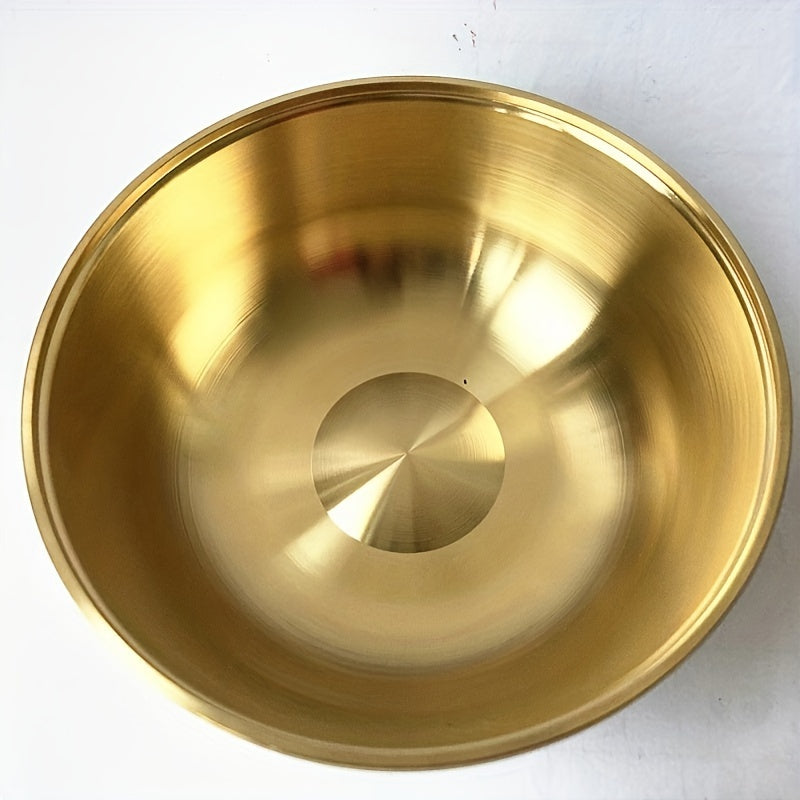 1pc Brass Altar Bowl with Golden Pentacle & Moon Design - Perfect for Witchcraft, Divination & Astrology - Ideal Home Decor for Christmas, Halloween, Easter, Hanukkah, Thanksgiving