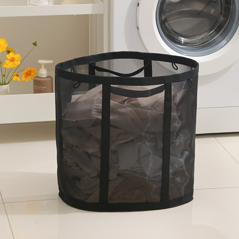 [Folding Laundry Basket] 1 Folding Laundry Basket | Portable Dirty Clothes Storage Bag with Handle, Suitable for Bedroom, Laundry Room, Bathroom, Toys and Sundries, Festival Gifts, Mother's Day Gifts