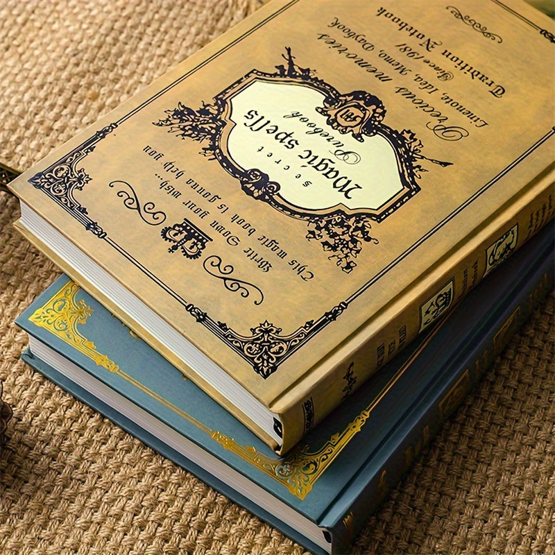 [Magic Spells Notebook] 160/320 Pages A5 Magic Spells Notebook - Thick Art Paper Hardcover - English - Perfect for School, Office, Home