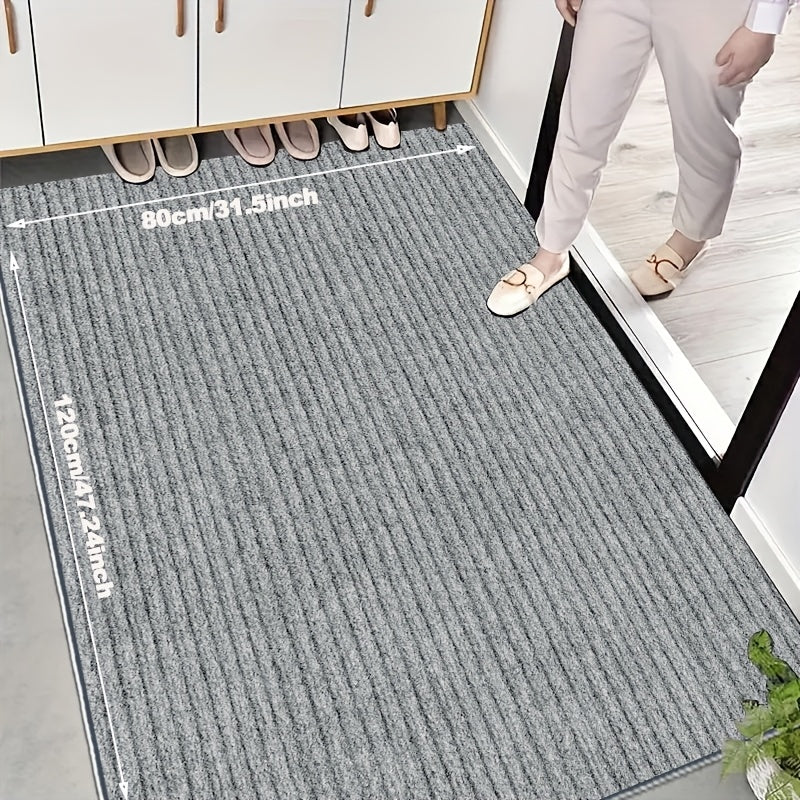 Entryway Mat, Dog Door Mat Indoor Door Mat for Entrance, Non Slip Absorbent Low Profile Front Doormat, Rubber Backing Indoor Outdoor Entrance, Trapping Welcome Mats, Dog Door Mat for Muddy Paws Absorbs Moisture, Washable Mat, Quick Dry mat