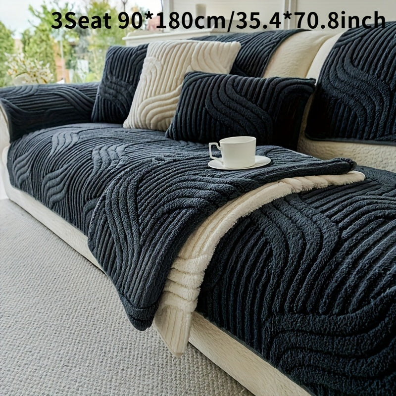 Luxurious Plush Non-Slip Sofa Mat
