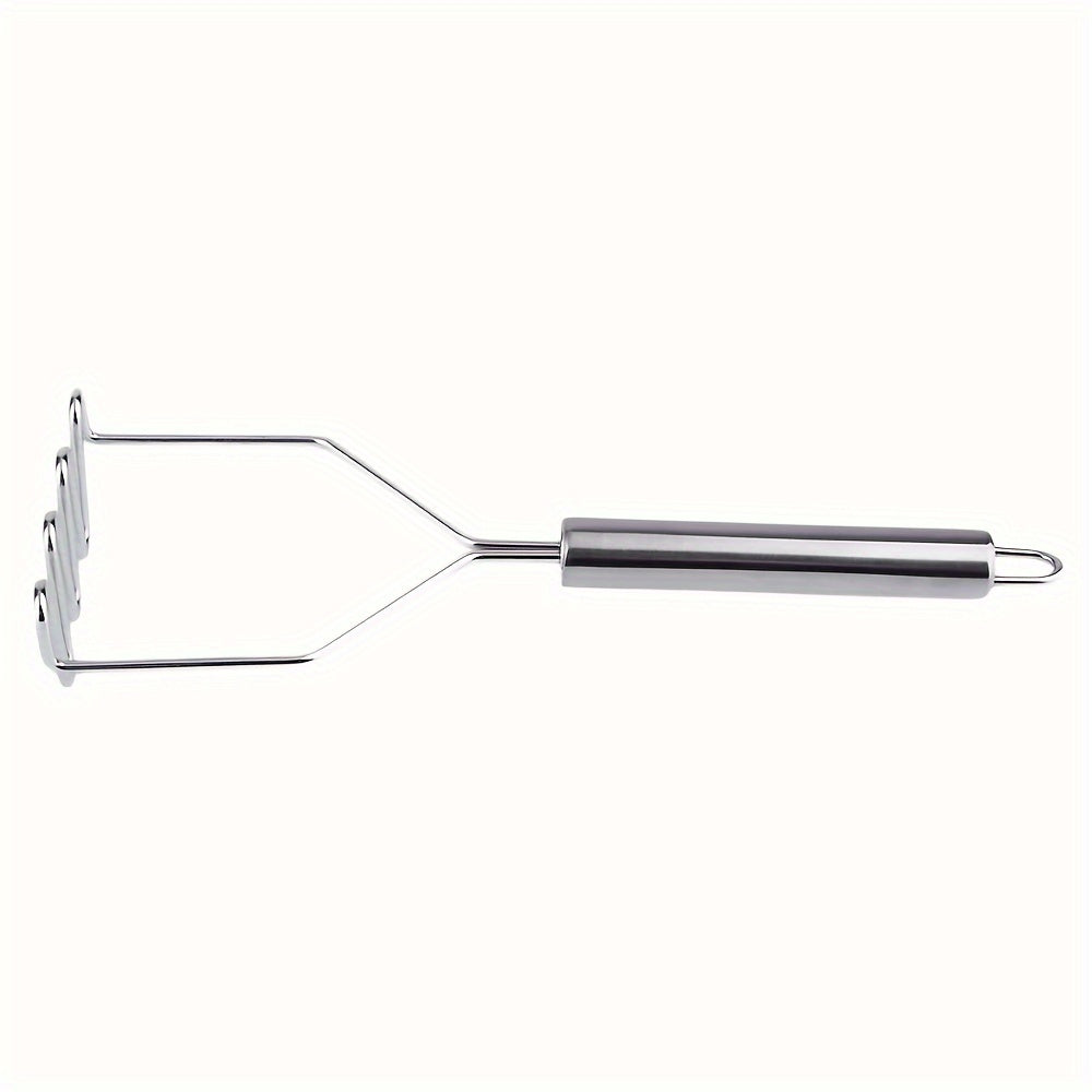 1pc Stainless Steel Wave Potato Masher - Ideal for Kitchen Vegetable and Fruit Puree, Kitchen Essentials | Modern Kitchen Tool | Durable Kitchenware